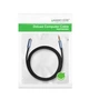 Аудіокабель UGREEN AV118 3.5mm Male to 3.5mm Female, nylon braid, 2m Black - изображение 2