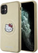 Панель Hello Kitty Leather Kitty Head MagSafe для Apple iPhone 13 Pro Gold (HKHMP13LPGHCKD) - зображення 1