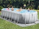Басейн каркасний овальний 6в1 INTEX 26798GN, 610 x 305 х 122 см, сірий - зображення 3