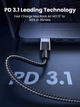 Кабель UGREEN L513 USB 3.1 Type-C to Type-C 1м 240W 480Mbps Black (45067) - изображение 2