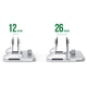 Настольная подставка стойка для ноутбука UGREEN LP258 Vertical Laptop Stand до 15.6'' металл Silver (20471) - изображение 3