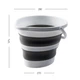Відро складане МВМ HOME BIN-17 10L WHITE/GRAY біло-сіре - зображення 9