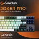 Бездротова клавіатура GamePro Genesis Joker Pro MK124G механічна сіра - зображення 6