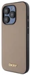 Etui DKNY Grained Metal Logo MagSafe do Apple iPhone 15 Pro Beige (3666339264192) - obraz 2