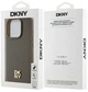 Etui DKNY Leather Monogram Pattern Metal Logo MagSafe do Apple iPhone 15 Pro Brown (3666339261818) - obraz 8