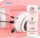 Беспроводные LED наушники с кошачьими ушками Cat VZV-23 M - изображение 3