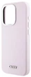 Etui DKNY Liquid Silicone Small Metal Logo MagSafe do Apple iPhone 15 Pro Pink (3666339265878) - obraz 5