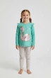 Комплект ( туника и лосины) Cynthia Rowley 7/8 лет 128 см Бирюзовый - изображение 1