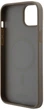 Панель DKNY Leather Monogram Pattern Metal Logo MagSafe для Apple iPhone 15 Plus / 14 Plus Brown (3666339261801) - зображення 6