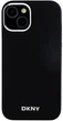 Панель DKNY Liquid Silicone Small Metal Logo MagSafe для Apple iPhone 15 Plus / 14 Plus Black (3666339265724) - зображення 3