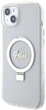 Панель Guess Ring Stand Script Glitter MagSafe для Apple iPhone 15 Plus/14 Plus Transparent (3666339156619) - зображення 3