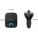 Автомобильный FM-трансмиттер ресивер UGREEN CD229 2xUSB 1xType-C QC3.0 TF-card BT5.0 Black (80910) - изображение 4