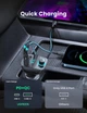 Автомобильный FM-трансмиттер ресивер UGREEN CD229 2xUSB 1xType-C QC3.0 TF-card BT5.0 Black (80910) - изображение 8