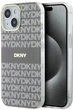 Etui DKNY IML Mono & Stripe MagSafe do Apple iPhone 15 / 14 / 13 Beige (3666339267957) - obraz 1