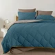Покрывало стеганное двустороннее кровать и диван 220x240 OCEAN SAND CS1 5155351 - изображение 4