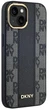 Etui DKNY Leather Checkered Mono Pattern MagSafe do Apple iPhone 15 / 14 / 13 Black (3666339259839) - obraz 4