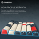 Клавиатура беспроводная GamePro Asgard Drakkar Keychron Super Red Switch Wireless/Bluetooth/USB Blue (MK305BL) - изображение 13