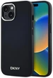 Etui DKNY Plain Logo MagSafe do Apple iPhone 15 Black (3666339260118) - obraz 1
