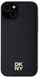 Панель DKNY Leather Pattern Metal Logo MagSafe для Apple iPhone 15 / 14 / 13 Black (3666339261511) - зображення 3