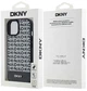 Панель DKNY Leather Printed Pattern Metal Logo MagSafe для Apple iPhone  15 / 14 / 13 Black (3666339262211) - зображення 8