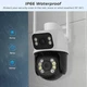 Уличная камера видеонаблюдения Q25 Wi-Fi PTZ IP с LED-подсветкой и датчиком движения 6MP iCSee - изображение 5