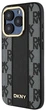 Etui DKNY Leather Checkered Mono Pattern MagSafe do Apple iPhone 15 Pro Max Black (3666339259860) - obraz 2