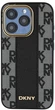Etui DKNY Leather Checkered Mono Pattern MagSafe do Apple iPhone 15 Pro Max Black (3666339259860) - obraz 3