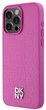 Etui DKNY Leather Monogram Pattern Metal Logo MagSafe do Apple iPhone 15 Pro Max Pink (3666339261962) - obraz 2