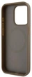 Etui DKNY Leather Pattern Metal Logo MagSafe do Apple iPhone 15 Pro Max Brown (3666339261825) - obraz 6