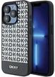 Etui DKNY Leather Printed Pattern Metal Logo MagSafe do Apple iPhone 15 Pro Max Black (3666339262242) - obraz 1