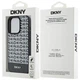 Etui DKNY Leather Printed Pattern Metal Logo MagSafe do Apple iPhone 15 Pro Max Black (3666339262242) - obraz 8