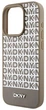 Etui DKNY Leather Printed Pattern Metal Logo MagSafe do Apple iPhone 15 Pro Max Brown (3666339262105) - obraz 5