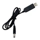 Кабель DC-USB 90 см для роутера від павербанку 12v - зображення 1