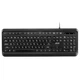 Клавіатура мембранна 2E KS120 104key, USB-A, EN/UK, White LED, чорний - изображение 1