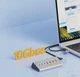 USB 3.2 Gen 2 хаб Blueendless BS-HU706 7 в 1 hub картридер 100см металлический - изображение 4