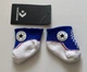 Носки белые с синим с принтом кед Converse на 14-16 размер на 3-6 месяцев - изображение 3