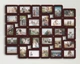 Фото-коллаж на 30 фото The Frame Depot 10×15 см горизонтальный и вертикальный Темно-вишневый (collage_30_photo_4x6_2_parts) - изображение 1