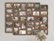 Фото-коллаж на 30 фото The Frame Depot 10×15 см горизонтальный и вертикальный Коричневый (collage_30_photo_4x6_2_parts) - изображение 1