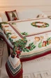 Скатерть новогодняя гобеленовая "Святковий настрій" (золотой люрекс), 140x240, Прямокутна - изображение 3