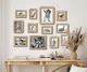Набор деревянных настенных рамок на 12 фотографий от The Frame Depot Бежевый (frame_set_12_piece) - изображение 1