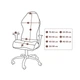 Эластичный защитний чехол на компьютерное/игровое кресло Semi Chair Cover - Black L с подлокотниками - изображение 2