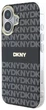 Etui DKNY Repeat Texture Pattern With Stripe do Apple iPhone 16 Black (3666339335502) - obraz 2