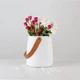 Ваза для цветов MBM HOME пластиковая 17 см DH-FLOWERS-10 WHITE Белая - изображение 1