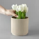 Горшок-кашпо для растений MBM HOME DH-FLOWERS-24 M BEIGE бежевый - изображение 7