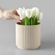 Горшок-кашпо для растений MBM HOME DH-FLOWERS-24 M BEIGE бежевый - изображение 8