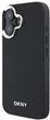 Etui DKNY Plain Silver Logo MagSafe do Apple iPhone 16 Black (3666339333225) - obraz 2