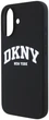 Etui DKNY Silicone White Printed Logo MagSafe do Apple iPhone 16 Black (3666339335106) - obraz 5