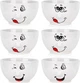 Zestaw misek Siaki Collection Buźki ceramicznych Biały 550 ml 6 szt (5904316488505) - obraz 1