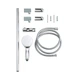 Змішувач для ванни Grohe Grohtherm 800 34567000 з душовим гарнітуром 27948001 (34567001) - зображення 4