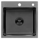 Кухонная мойка Kroner KRP Schwarze - 4545HM PVD (3.0/1.0 мм) (CV033856) - изображение 1